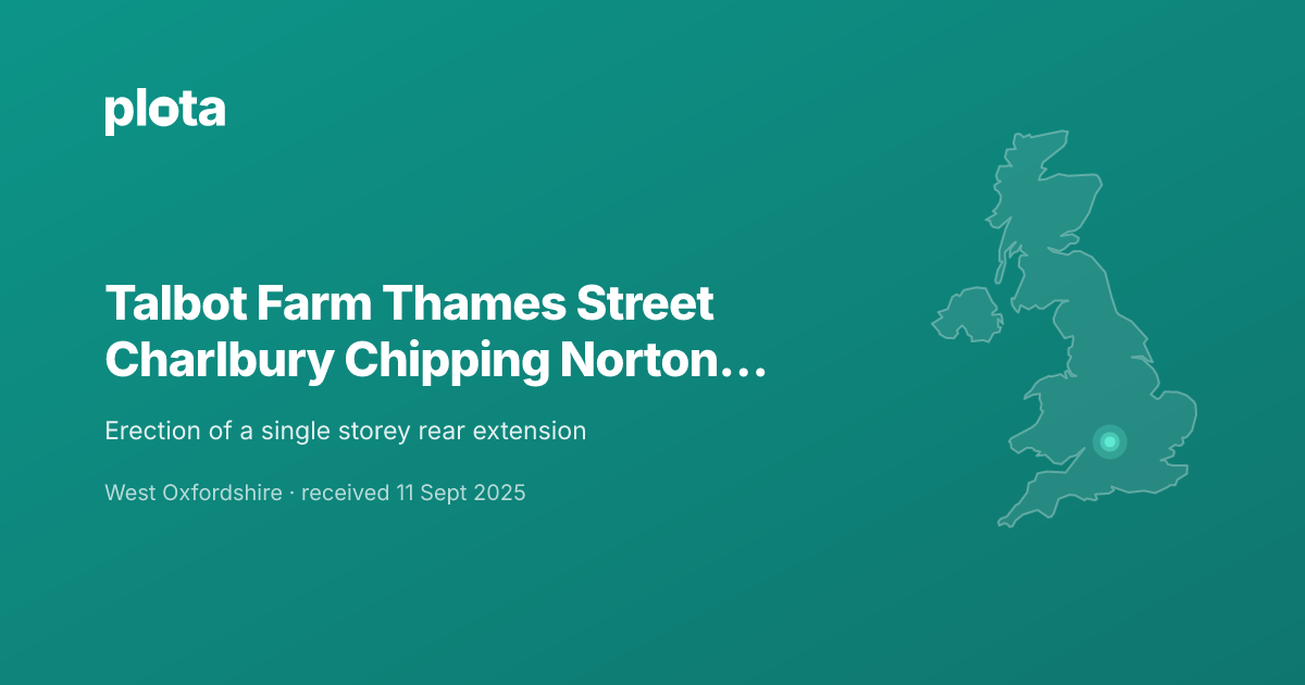 Talbot Farm, Charlbury, Chipping Norton - Planning Application (25 ...
