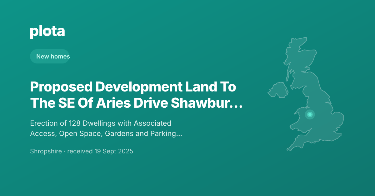 Aries Drive, Shawbury - Planning Application (25/03499/FUL)