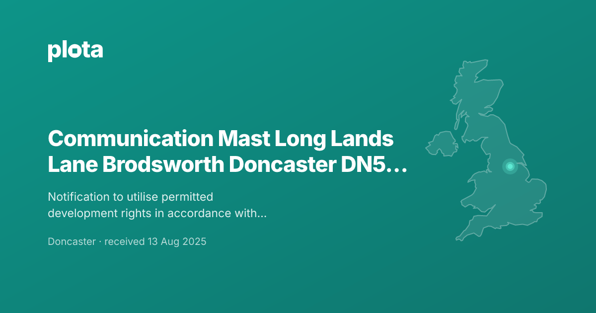 Communication Mast, Brodsworth, Doncaster - Planning Application