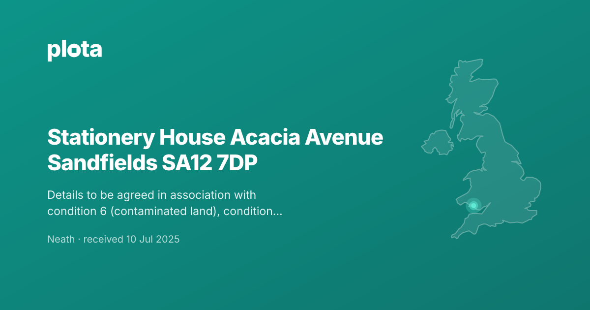 Stationery House, Acacia Avenue, Sandfields - Planning Application ...