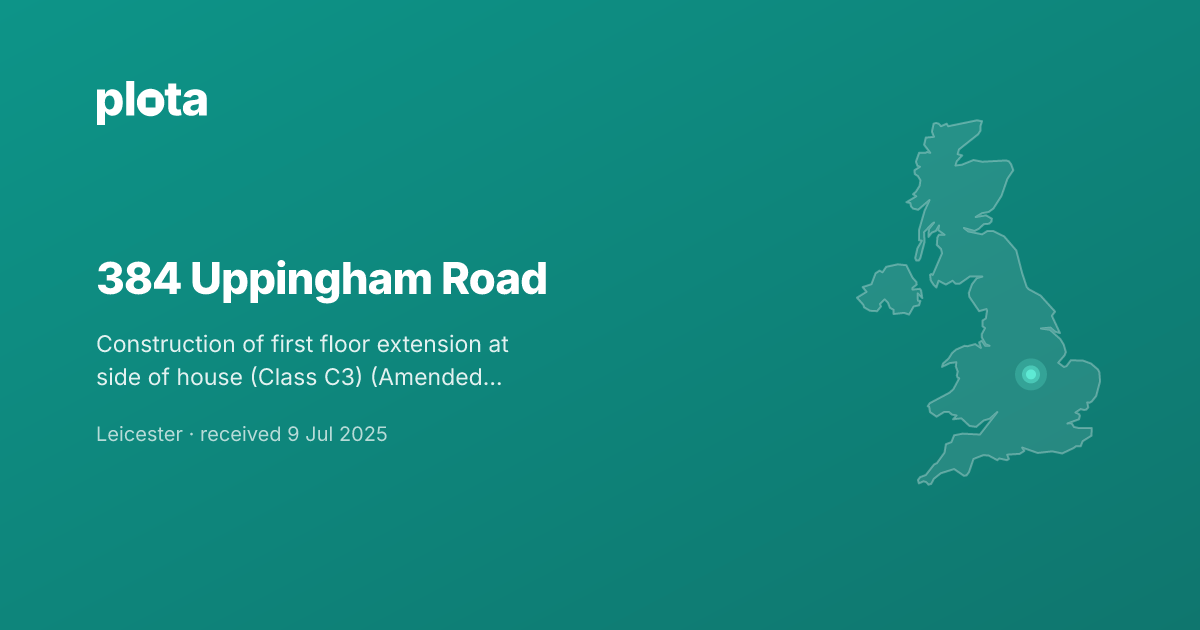 384 Uppingham Road, Leicester - Planning Application (20251155)