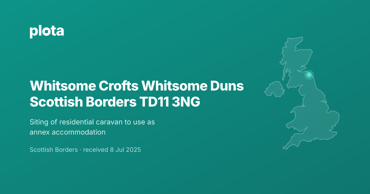Whitsome Crofts Whitsome Duns Planning Application | Plota